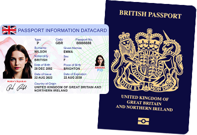 Passport Information Datacard